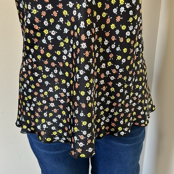 ATM ANTHONY THOMAS MELILLO Gathered floral print silk crepe de chine camisole M - Picture 5 of 15